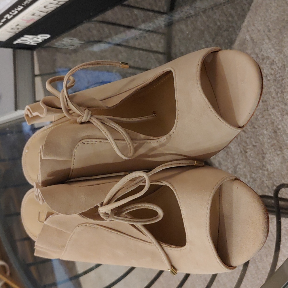 Ruffle High Heel Mule